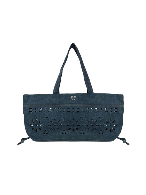 Borsa shopper media Cabas in denim sangallo PINKO | 106184 A35OPJ1O